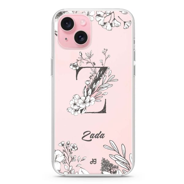 Vintage Floral Monogram iPhone 15 Plus Ultra Clear Case Online Sale