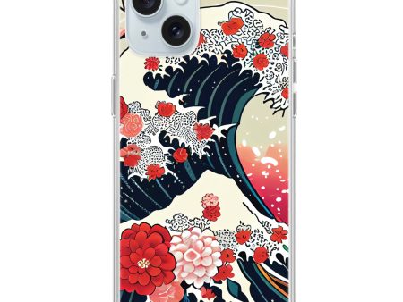 Waves & Flowers iPhone 15 Plus Ultra Clear Case For Discount