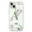 Vintage Floral Monogram iPhone 15 Ultra Clear Case Discount