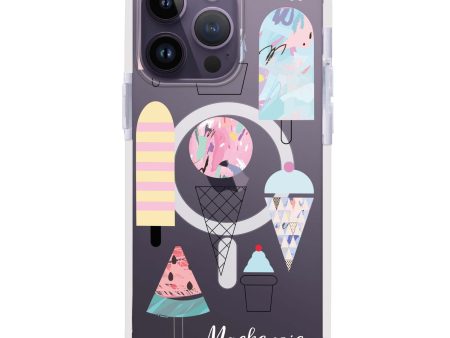 Artistic Ice cream II iPhone 15 Pro Max MagSafe Compatible Ultra Shockproof Case Cheap