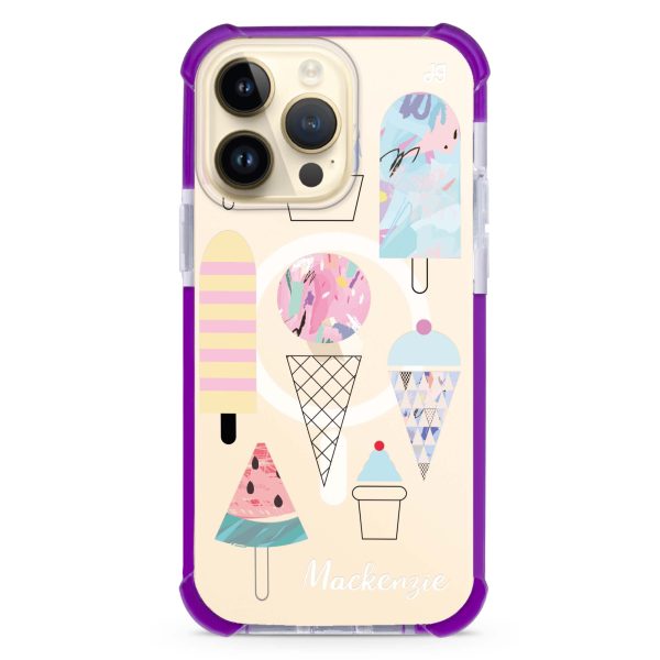 Artistic Ice cream II iPhone 15 Pro Max MagSafe Compatible Ultra Shockproof Case Cheap