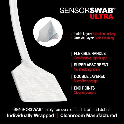 Photographic Solutions Sensor Cleaning Swab Kit (17mm Swab, Aeroclipse Solution) Supply